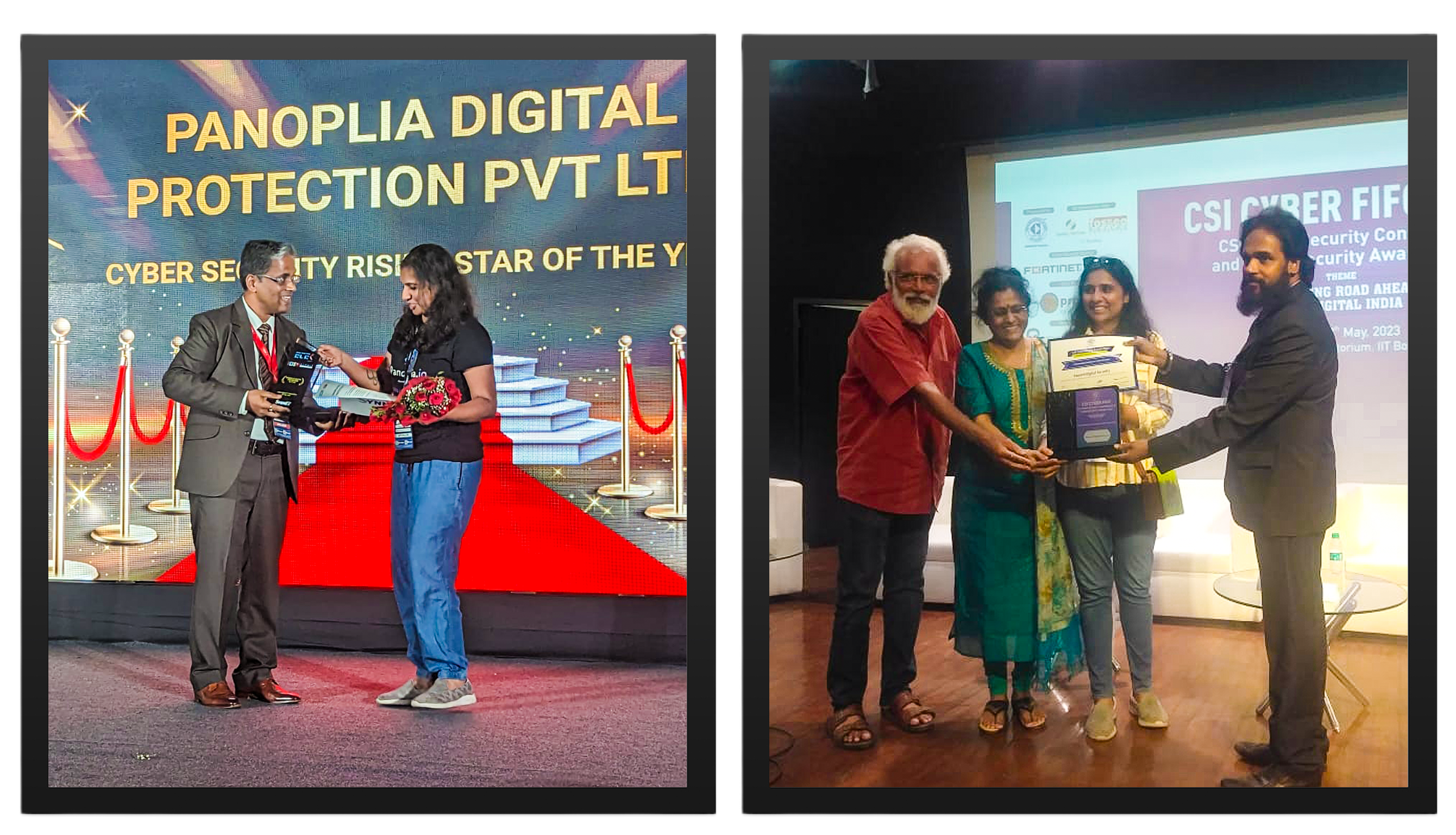 Pratyusha Vemuri receiving awards 