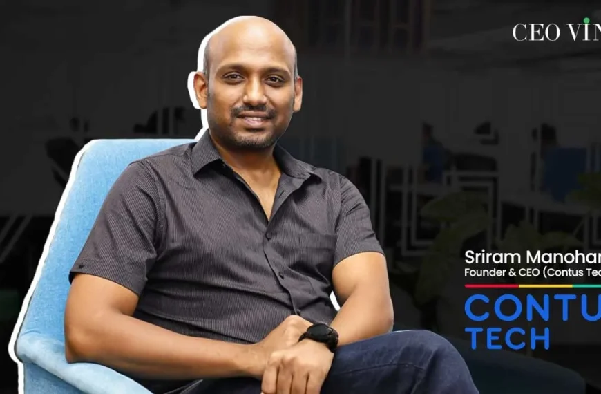 Sriram Manoharan, founder of CONTUS TECH