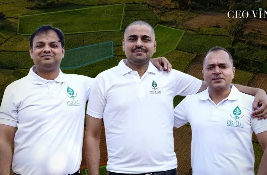 Prithu co-founders Sunny Vaish, Prabal Tomar, and Abhinav Pandey