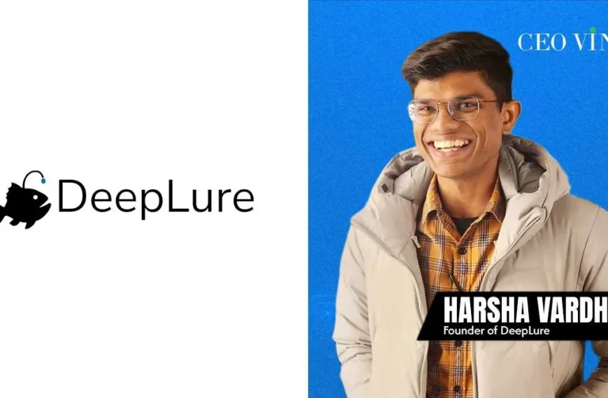 DeepLure founder Harsha Vardhan