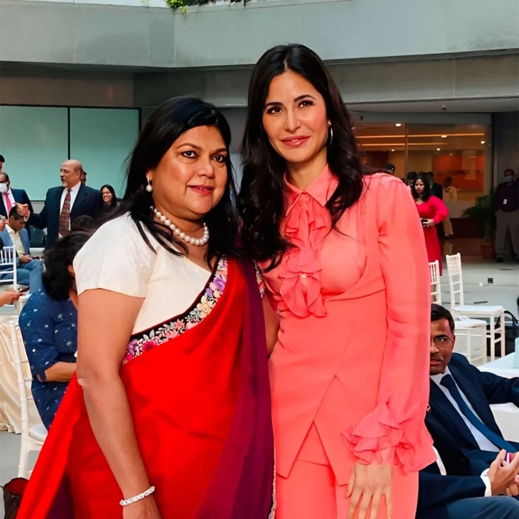 Katrina Kaif with Nykaa founder Falguni Nayar