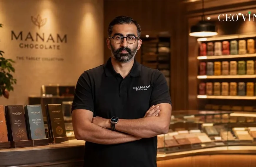 Manam Chocolate founder