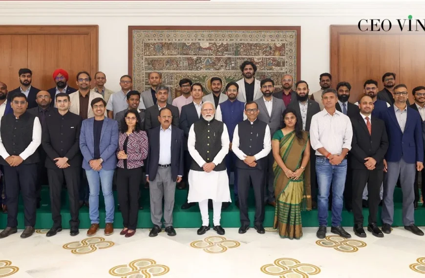 PM Modi Meets CEOs of 20 Indian Space Startups