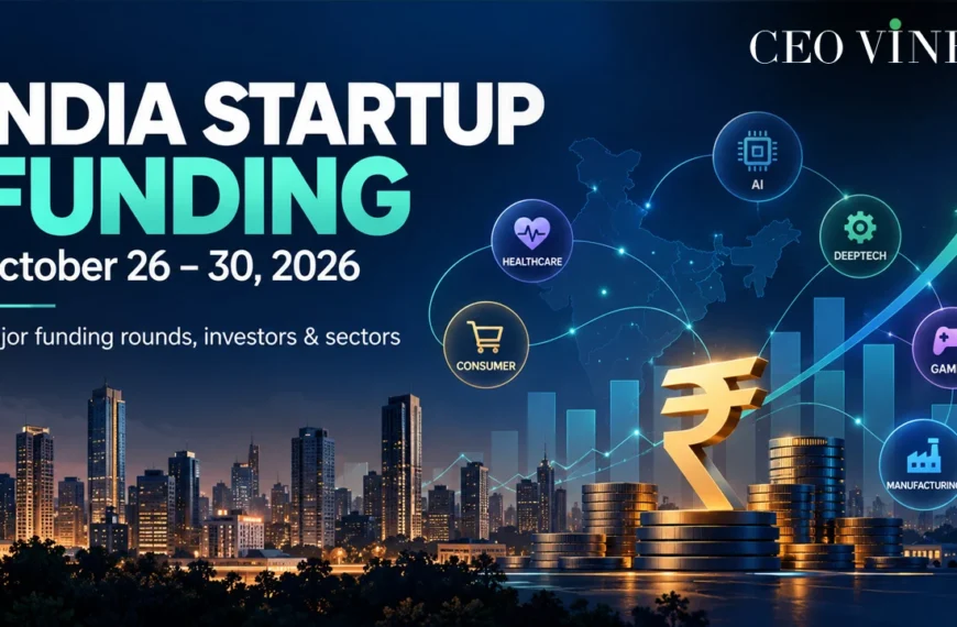 India Startup Funding Weekly Update- 26-30 Oct, 2026