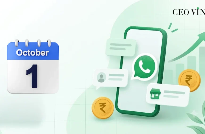 WhatsApp Business Pricing Changes in India From October 1